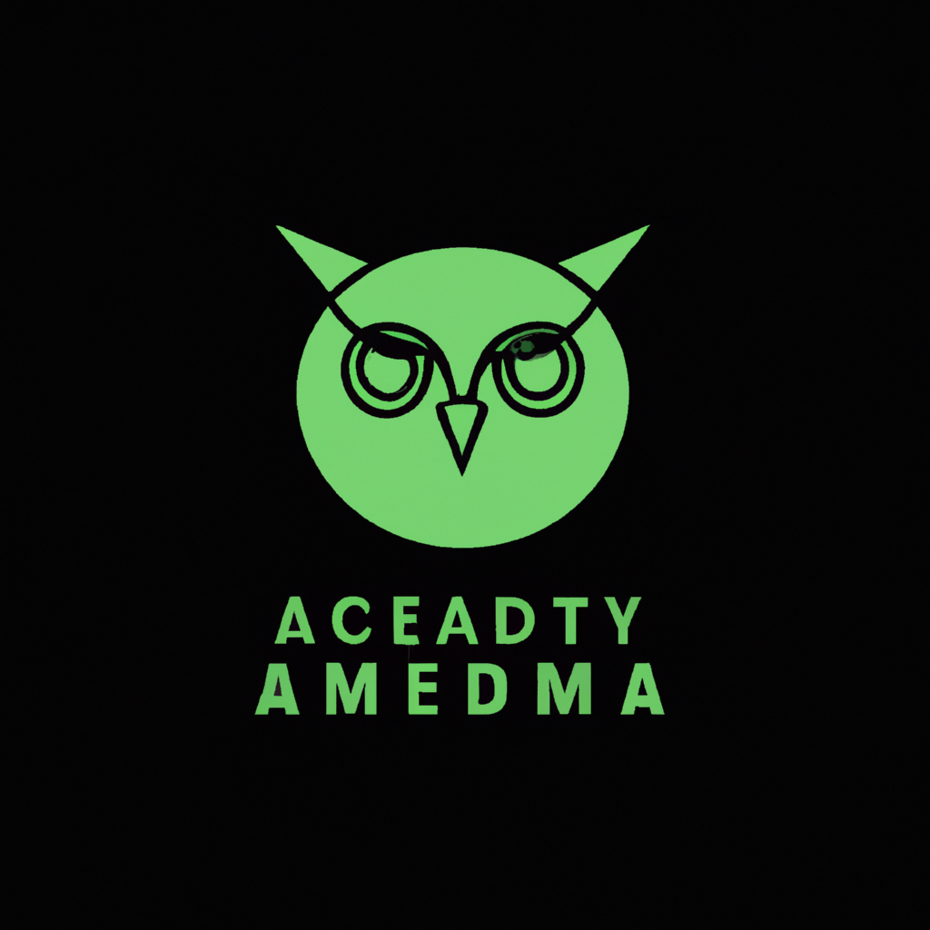 Media Literacy Academy logo abstract owl mark